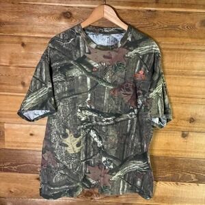 Y2K Men's Green and brown camo long sleeve shirt